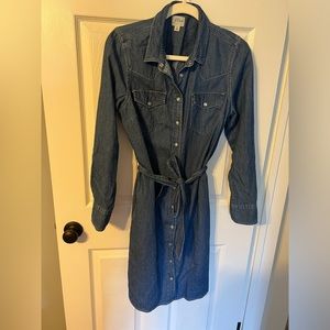 Denim shirt dress